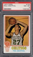 1973 Topps NBA #126 PAUL WESTPHAL (RC) (HOF) PSA 8 NM/MT Boston CELTICS