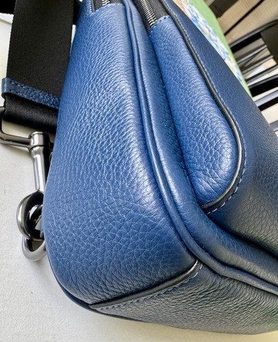 COACH Ethan Pack leather bag- deep blue - Picture 2 of 10