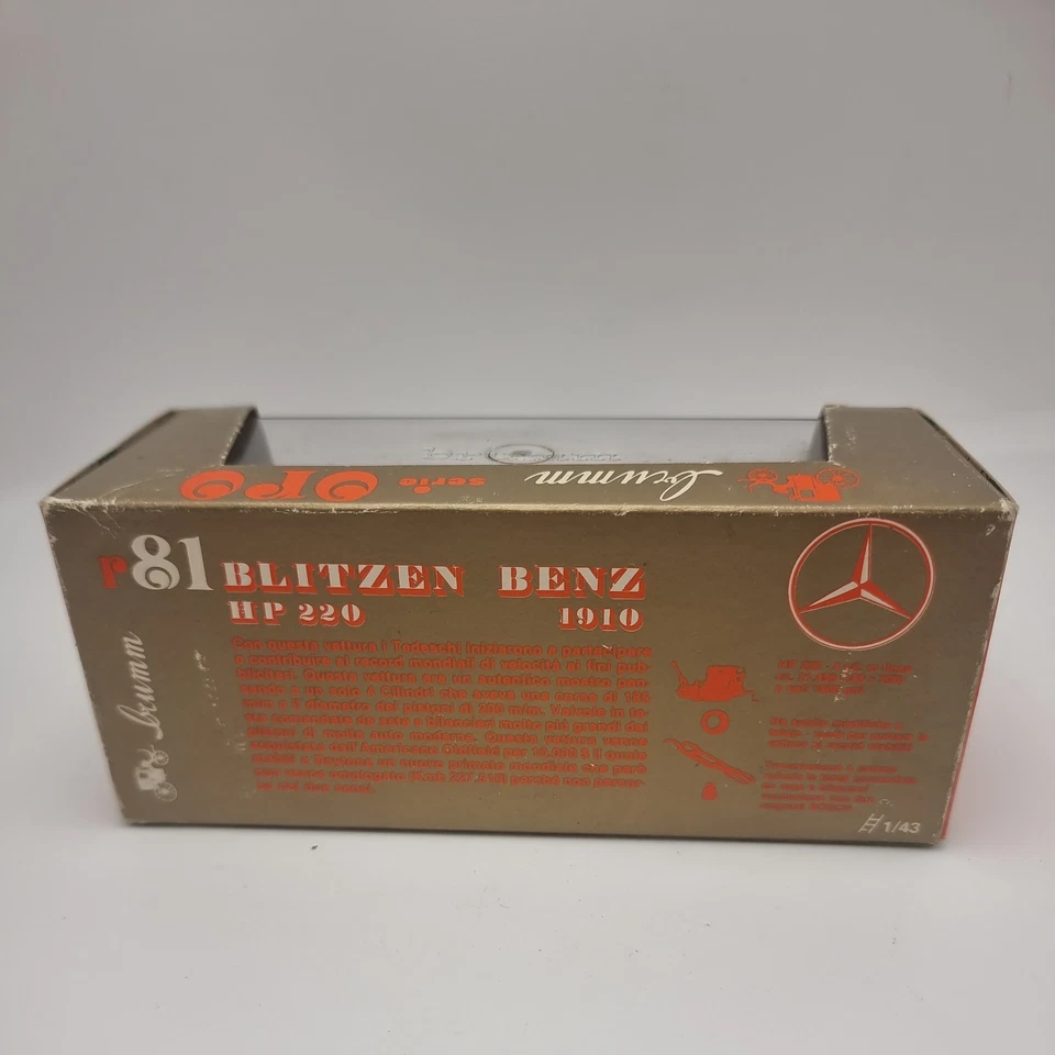 Brumm Serie Oro Modelo Coleccionista - Blitzen Benz 1910 - Hecho en Italia Nº81 Foto 3 de 4
