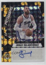 2024 Mosaic Pictographs Choice Black Gold Prizm 5/8 Jonas Valanciunas Auto ru7