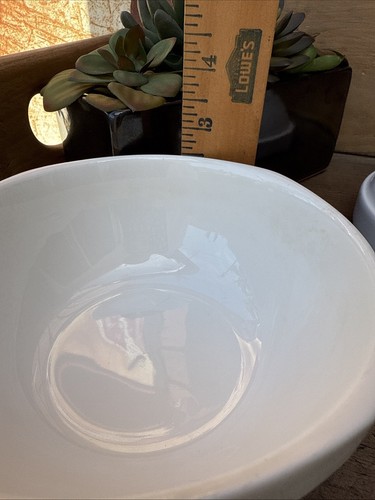Kenilworth U.S.A. Hall Bowl White Square Round Edges - 4 Total - Picture 17 of 19