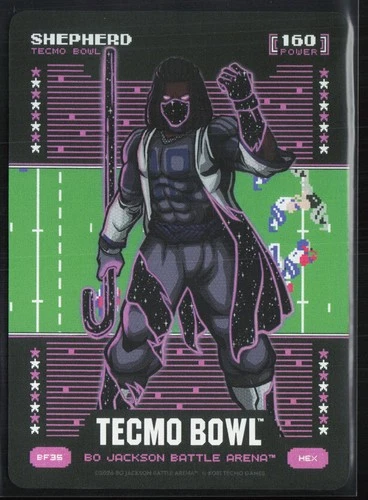 2026 Bo Jackson Battle Arena Tecmo HEX Battlefoil Shepherd #BF35