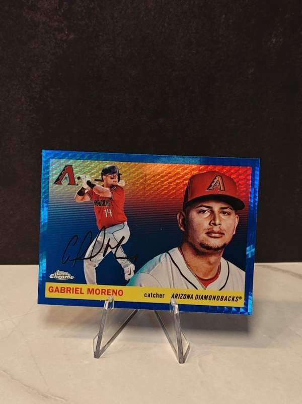 2025 Topps Chrome Platinum - Blue Prism Refractors #85 Gabriel Moreno Near Mint