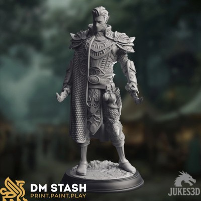 Masked Elf Rogue Mini | Elven Sword Fighter Miniature | By DM Stash