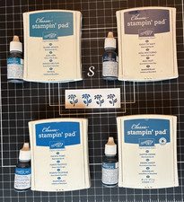 Stampin Up CLASSIC Ink Pad Refill INDIGO, PACIFIC POINT, DAPPER DENIM, NAVY