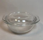 Vintage PYREX #022 Clear Glass 1 Quart Casserole Bowl With Pyrex Lid 682-C -USA