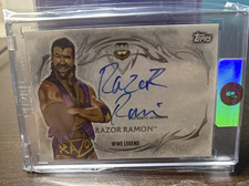 Topps 2015 WWE Undisputed Autographs Razor Ramon  On Card Auto Card UA-RR