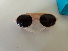 Vintage 60s Childs Girl Baby Pink Plastic Sunglasses with Lenses Ear Wrap
