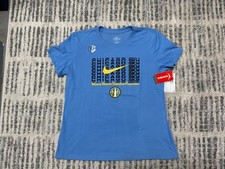 NWT-Nike-WOMEN’S-Dri Fit Cotton WNBA Chicago Sky T-Shirt-Lt Blue-LARGE—$35