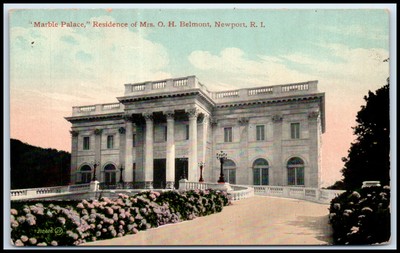 Postcard Marble Palace, Residence Of Mrs. O. H. Belmont, Newport, R. I.   Z59