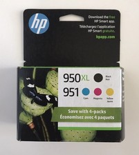 HP 950XL/951 C2P01FN Black/Cyan/Magenta/Yellow Ink Cartridge JUN/2027