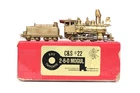 HON3 BRASS KEY C&S TINY #22 2-6-0 STEAM LOCOMOTIVE WITH BEAR TRAP SPARK ARRESTOR