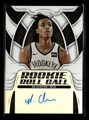 2019-20 Panini Certified Nicolas Claxton Rookie Roll Call Auto Autograph TV711