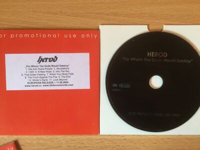 HEROD -''For Whom The Gods Would Destroy''-Rare Promo Only CD 2004-THRASH -NEW
