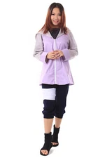 Hinata Hyuga Cosplay Halloween Party Costume Shinobi Ninja V3 Set Size Kid-US3XL
