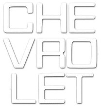 1981-91 Tailgate Letters - White - Chevy - Fleetside For Chevy Truck