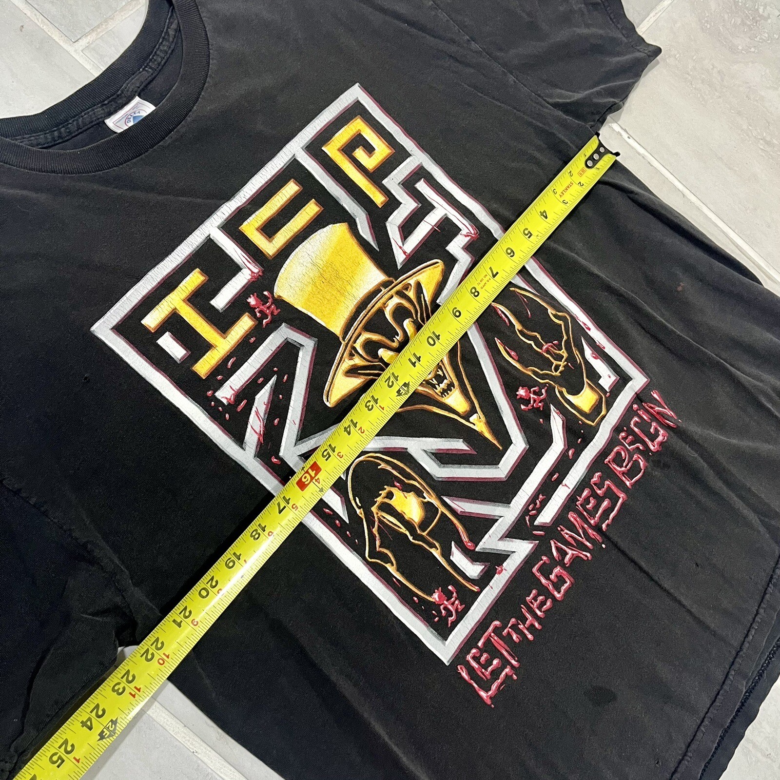 Vtg 90s INSANE CLOWN POSSE ICP Let The Games Begin TShirt Hatchet Man