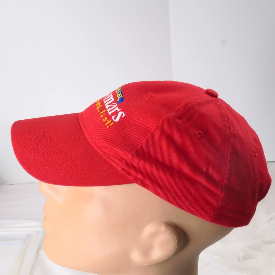 Showmars Casual Comedor... Rápido Rojo Correa Gorra Gorra Yunque Sur Fresco Griego Foto 3 de 4