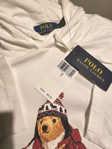 Polo Ralph Lauren Men's Polo Bear Jersey Hooded T-Shirt - Picture 8 of 8