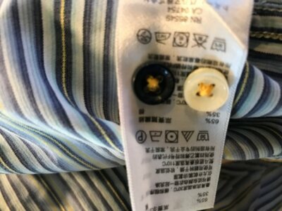 Tommy Bahama Island Crafter men's long sleeve striped shirt size M