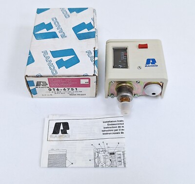 Ranco 016-6751 High Pressure Control 430 PSI