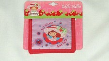 NEW STRAWBERRY SHORTCAKE PINK -BIFOLD WALLET  -4 1/2" X3 3/4" CLOSED--