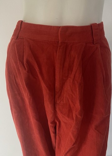 BDG Women High Rise 4-Pockets Wide Leg Pleated Corduroy Pants Size 14 - Picture 9 of 14