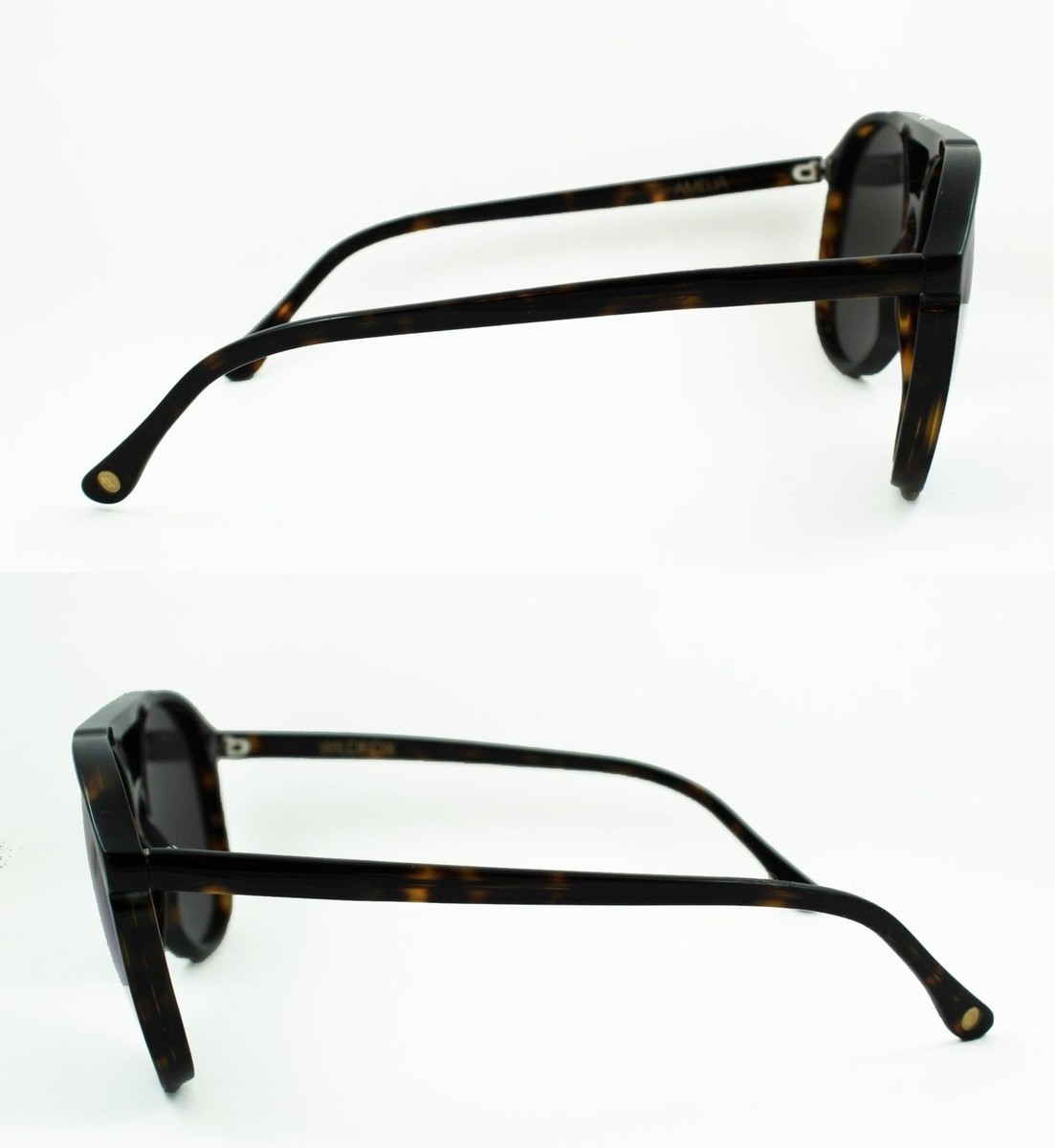 Wildfox Amelia Sunglasses – Tortoise ?️ Wildfox Amelia Deluxe Aviator Sunglasses Tortoise with Green  main image 4