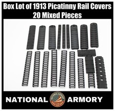 Box Lot of 1913 Picatinny Rail Covers   20 Mixed Pieces