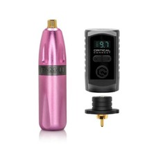 NEW Bishop PMU Pen Machine 2.5 Stroke - Pink/Gray  Critical V2 Battery Bundle