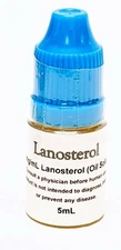 5mL Lanosterol 25 mg (5.0 mg/mL) Oil Soluble in Sealed Dropper Bottle 