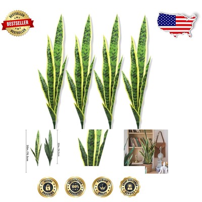 Adjustable 30'' Artificial Snake Plant Set - Durable & Stylish Home Accent