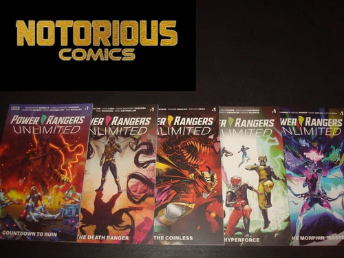 Power Rangers Unlimited Complete Set 5 Books Boom Studios Mighty Morphin Comics