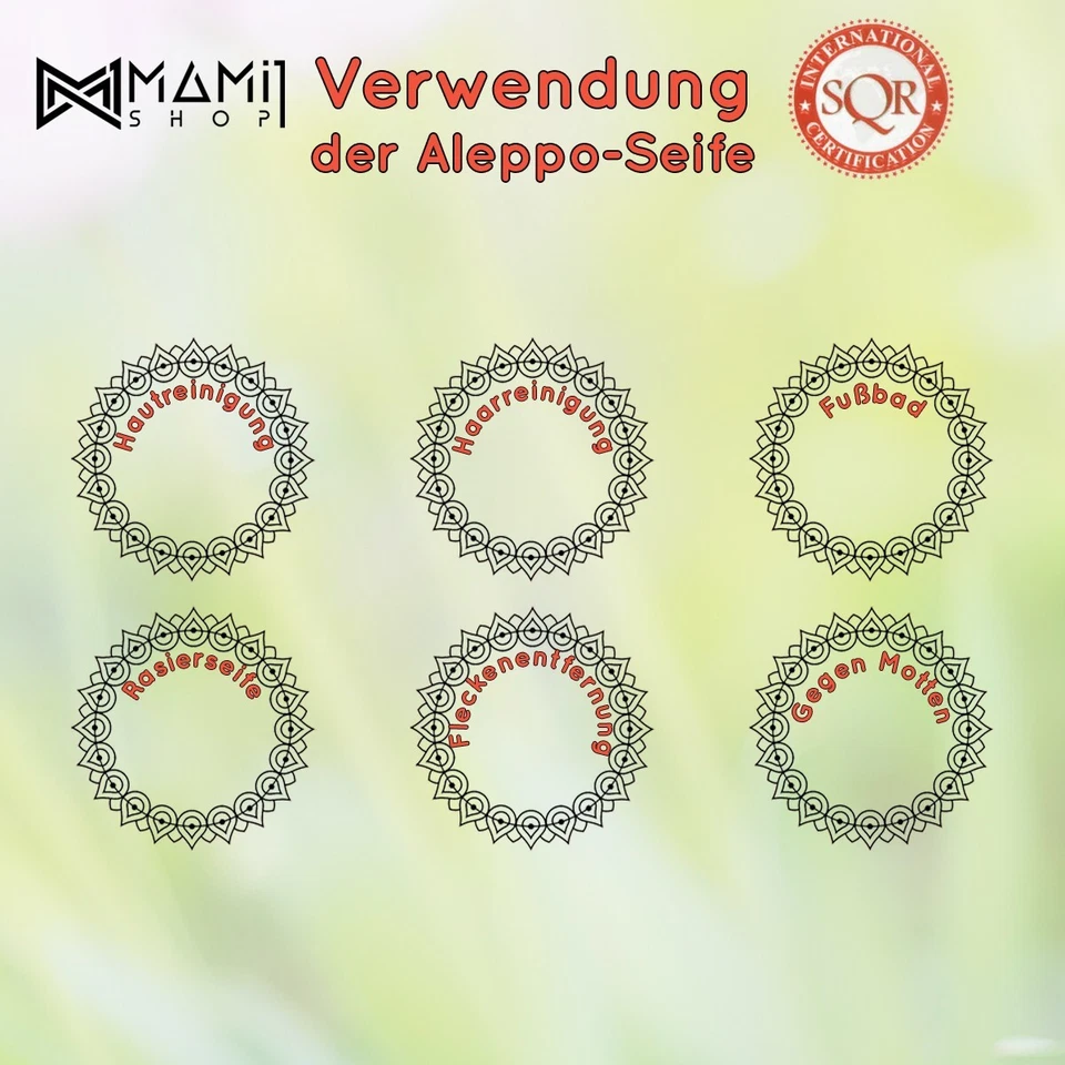 🤩 10 Stück Original Aleppo-Seife = ca. 1Kg + 🤩 Geschenk 🤩 - Bild 2 von 4