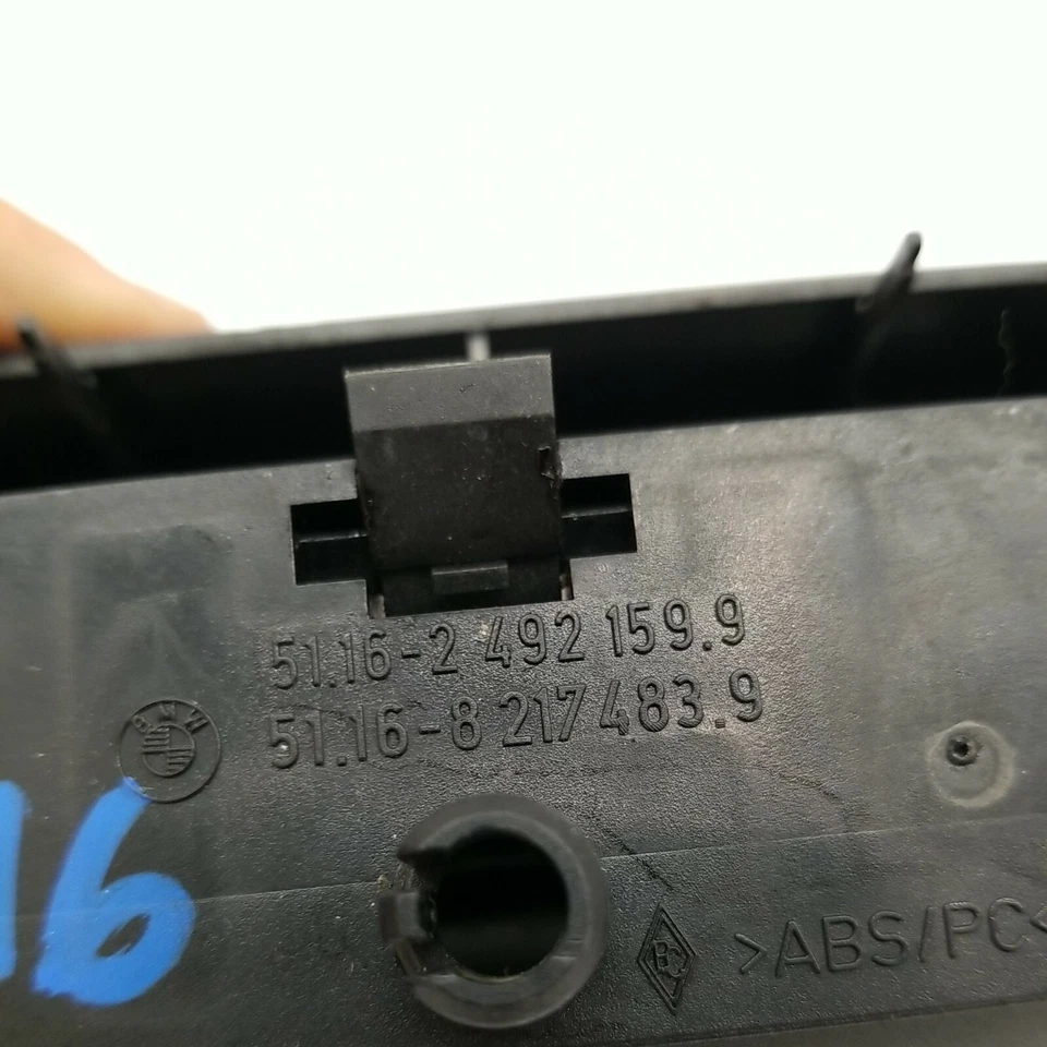 Soporte bandeja ceniza consola central BMW M3 1999 fabricante original con cubierta 2492159 Foto 4 de 4