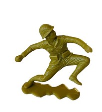 Marx toy soldier Japanese vintage ww2 wwii Pacific 1963 beige figure grenadier 4