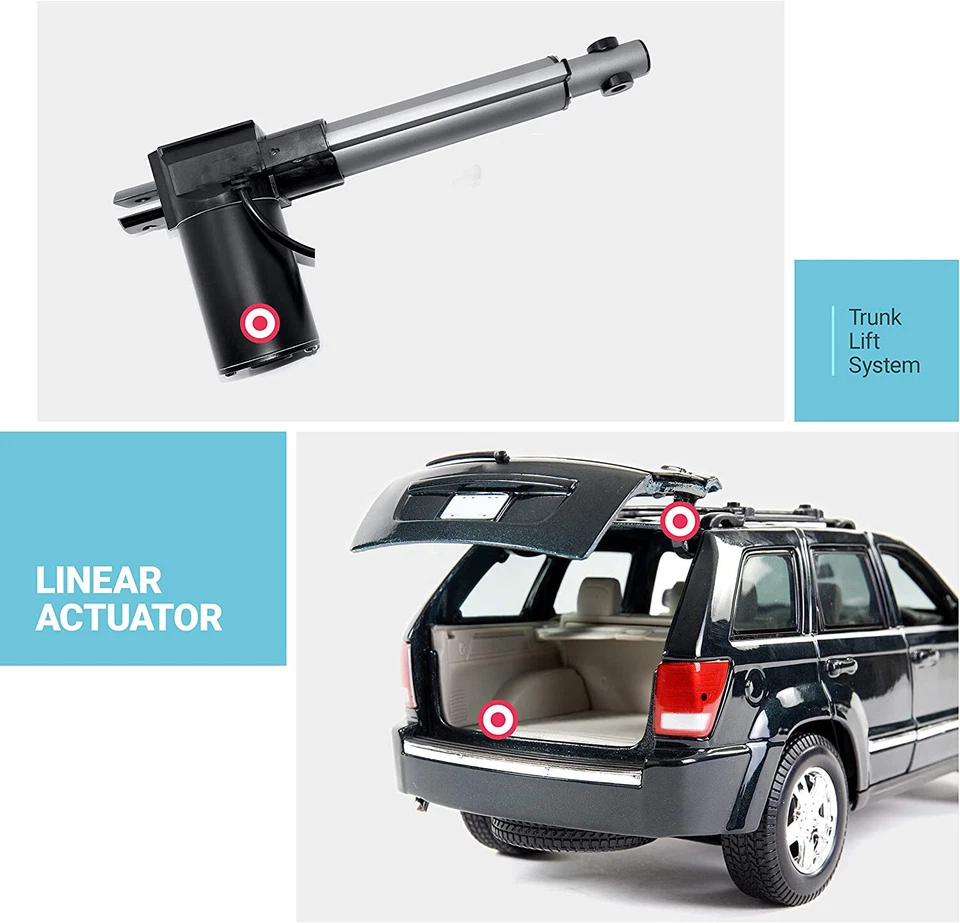 DC 12V 24V 6000N Electric Linear Actuator Heavy Duty 50mm ~1000mm 4mm/s Fast - Image 4 of 4