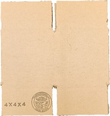 4 x 4 x 4'' Corrugated Kraft Shipping Boxes Select Quantity SHIPS FAST!