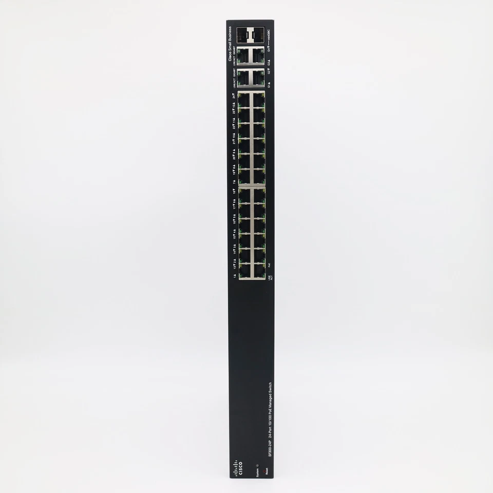 Cisco SF300-24P SF300 Layer 3 Managed Ethernet Switch 24PoE 180W 2xCombo GE/SFP - Image 4 of 4
