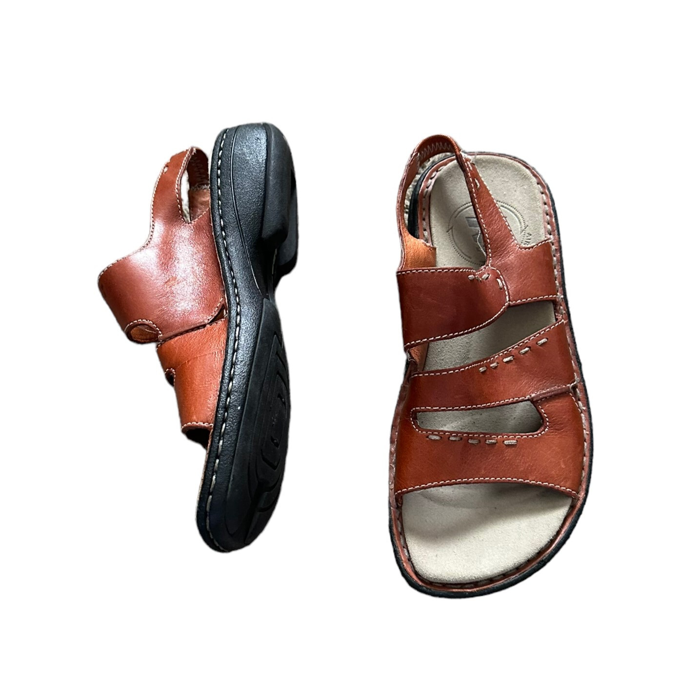 Sandali da donna marroni Merrell Tetra taglia 6 pelle cinturino alla caviglia