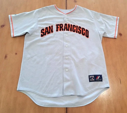 *M Will Clark #22 Majestic San Francisco Giants Road Jersey Gray Sz XL