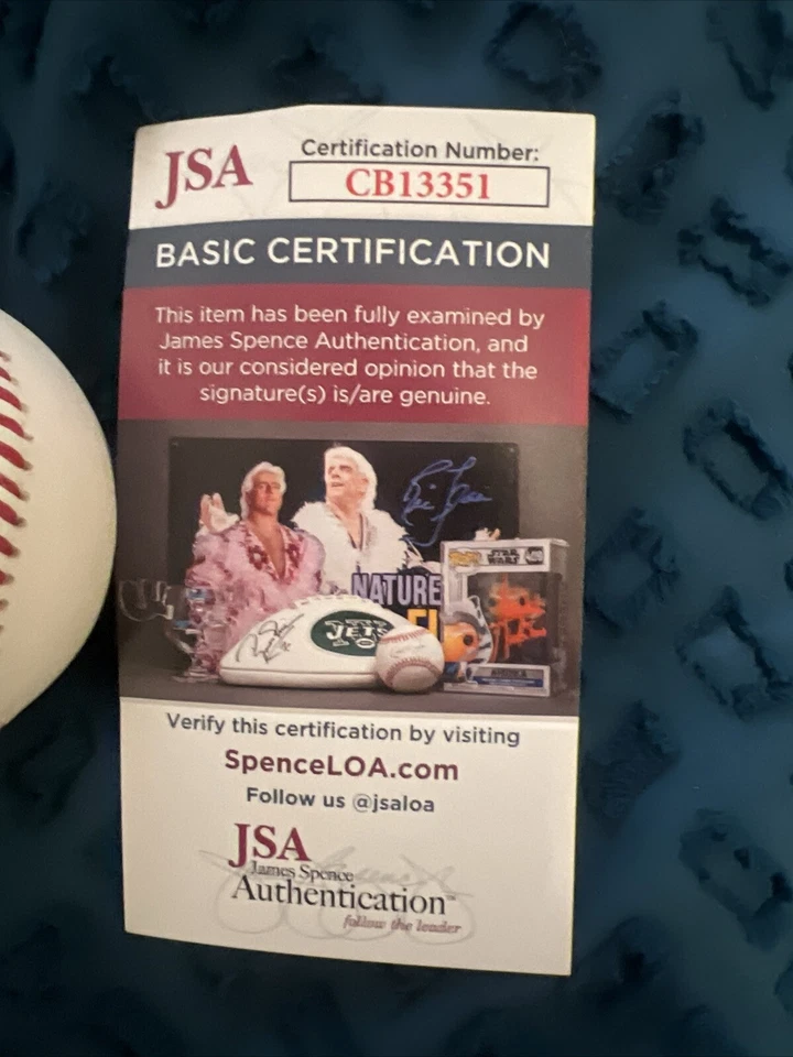 David Ortiz MLB Boston Red Sox Autographed World Series Logo Baseball JSA - Image 3 of 4