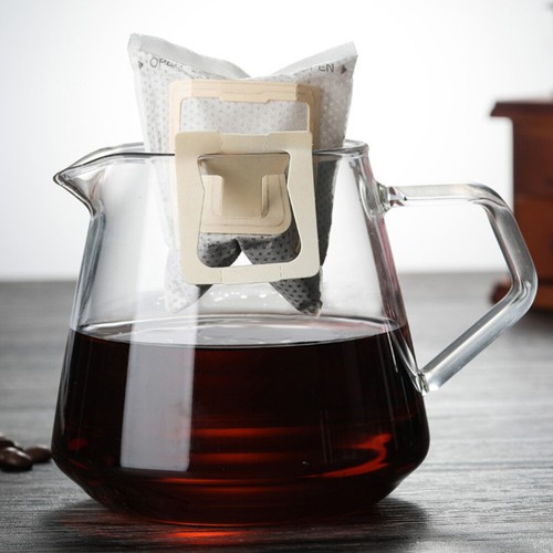 1pc Durable Transparent Teapot 650ml Coffee Pot Glass Kettle with Lid