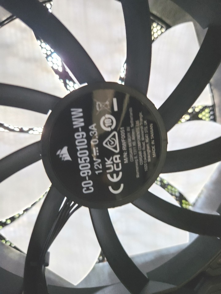 Sticker On Fan 120mm 140mm Fan logo Blackout stickers. | eBay