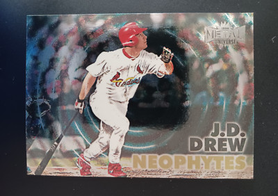 1999 (CARDINALS) Metal Universe Neophytes #6 J.D. Drew  E-210