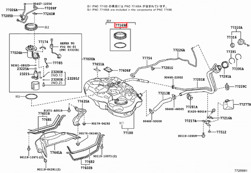 Genuine Corolla ZRE153 ZRE152 1.8 2.0 Fuel Pump Gauge Retainer With Gasket - Picture 17 of 20