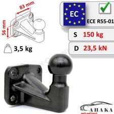 Boule D'attelage remorque Véhicules ISO 50mm 4-trous 83x56mm pour OPEL Vivaro
