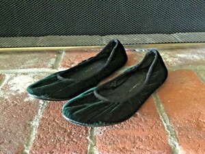 dark green ballet flats