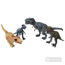 Lot of 4 Dinosaur Figures 3 Tyrannosaurus rex pachycephalosaurus
