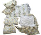 Laura Ashley Charlotte Sweet Peas 6 Piece Set Duvet Sheets Sham Bed Skirt Queen